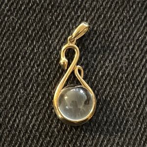 9K Gold Snake Pendant